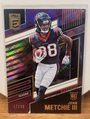 2022 Panini Donruss Elite Purple /99 John Metchie III #126 Houston Texans RC 🏈 - Image 1 of 2