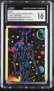 IG-88 2023 Star Wars Chrome Galaxy #DVBH-9 CGC 10,Darth Vader & Bounty Hunters - Picture 1 of 2