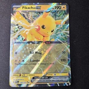 Pikachu ex - 028/131 - Pokemon Prismatic Evolutions Double Rare NM - Bild 1 von 2