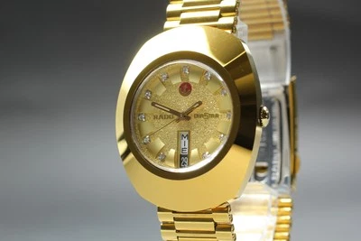 Vintage [NEAR MINT] RADO DIASTAR 648.0413.3 Gold AT Men's Watch From JAPAN Y434 - Image 1 of 4