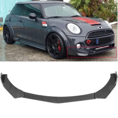 Für Mini Cooper S F56 MK3 Carbon Fiber Optik Spoilerschwert Frontspoiler Lippe - Bild 1 von 4