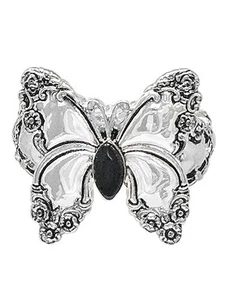 Anillo cuchara rosa mariposa - Imagen 1 de 2