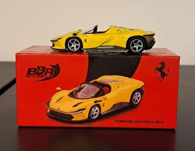 BBR 1/64 FERRARI DAYTONA SP3 GIALLO MODENA BBRFER64018 - DEFECT - Image 1 of 2