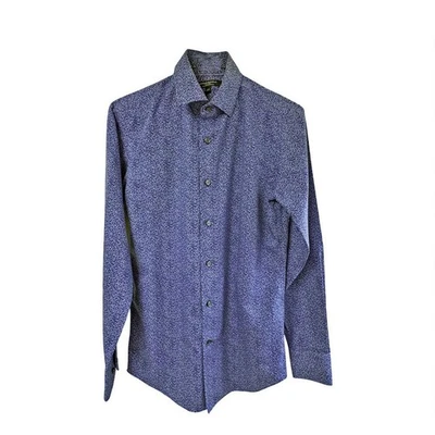 Camisa Banana Republic Camden Calce Estándar Azul Marino Floral Con Botones Para Hombre Talla XXS Foto 1 de 4