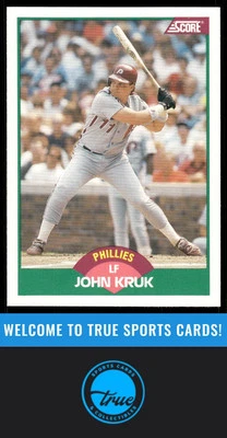 1989 Score Rookie & Traded #70T John Kruk - Image 1 of 2