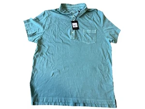 Billy Reid Faded Teal Pensacola Golf Polo Shirt Mens 2XL NWT - Picture 1 of 5