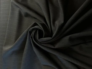 Charcoal Gray Wool Crepe by the yard 58" wide - Picture 1 of 5
