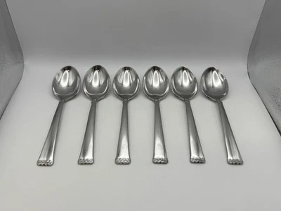 Set of 6 Waterford Stainless CELTIC BRAID Place Soup Spoons - Image 1 of 4