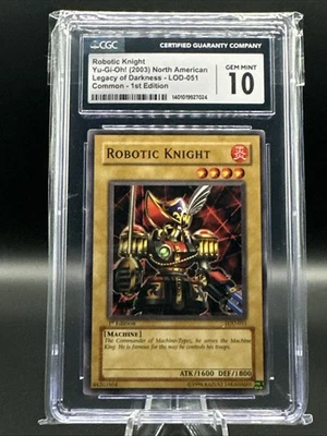 Robotic Knight Yu-Gi-Oh! (2003) Legacy Of Darkness LOD-051 1st Ed. CGC 10 Gem - Image 1 of 2