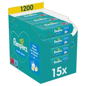 Pampers Fresh Clean Baby Wipes, Mild Fragrance, Also Suitable for Hands and Face - Bild 1 von 6