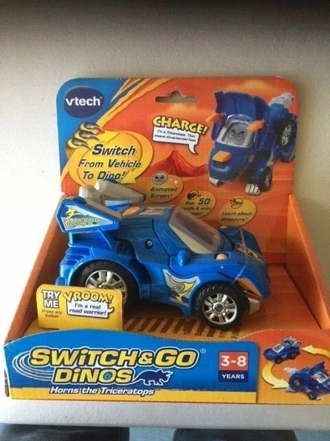 VTECH SWITCH & GO DINOS HÖRNER DER TRICERATOPS NEU DINOSAURIER FAHRZEUG SPIELZEUG - Bild 1 von 1