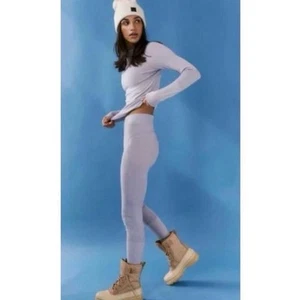 NWT FP Movement Moonlight Peacock Base Layer Wool Blend Outdoors Leggings, Sz M. - Picture 1 of 4