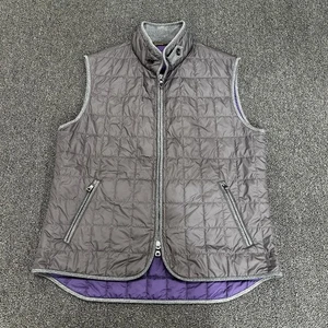 Men's Waterville Theo Vest Size 56 Gray/ Purple Quilted - Picture 1 of 10