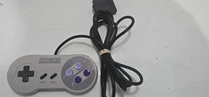Super Nintendo SNES Original Wired Controller SNS-005 Gray - Picture 1 of 2