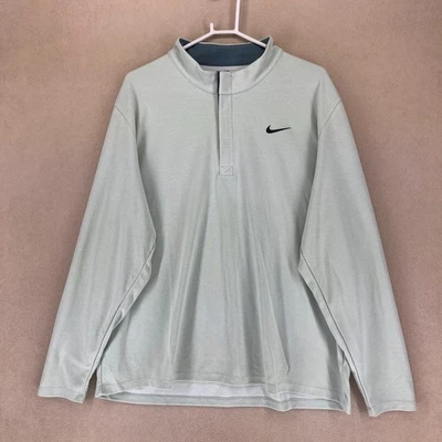 耐克 Dri-FIT Quarter 拉链套衫运动衫男式 XXL 浅蓝色运动 — 第 1/4 张图片