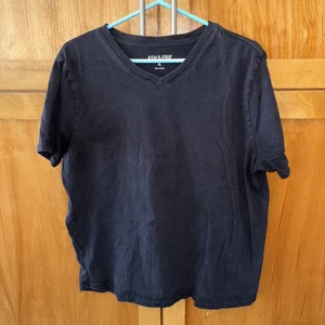 Camiseta Ash & Erie Cuello en V Negra XL Algodón Hombre Manga Corta - Imagen 1 de 8