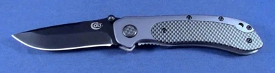 COLT Linerlock BLACK Blade Carbon Fiber Inlay / Grip 3.25" Folding Knife - CT325 - Image 1 of 4