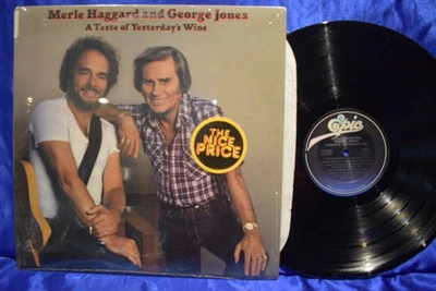 Merle Haggard & George Jones A Taste Of Yesterday's Wine LP IN SHRINK - Image 1 of 3