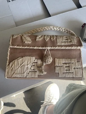 Bolso caja rafia japonés vintage años 40 Foto 1 de 4