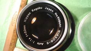 ES41 Nikon Objektiv Nikkor-S Auto f 1.4 50mm Nippon Kogaku Vintage FILM FOTOGRAFIE - Bild 1 von 15