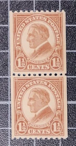 Scott 605 - 1.5 Cents Harding - MNH Coil Pair - SCV - $1.70 - Picture 1 of 1