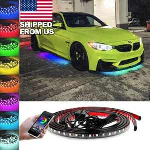 For BMW 1-7 X I M Series APP Control RGB Color LED Underbody Chassis Light 4Pcs - Picture 1 of 9