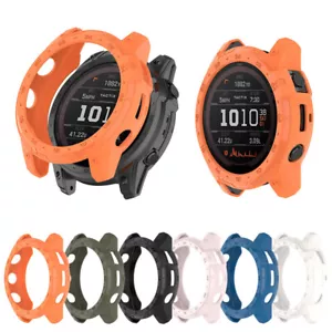 Rugged Silicone Protection Bumper Scale Case Cover For Garmin Tactix7 AMOLED - Picture 1 of 18