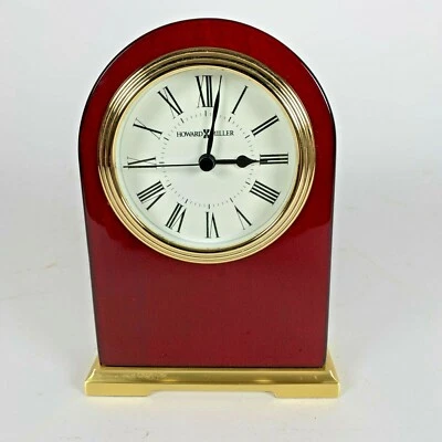 HOWARD MILLER 649-389 CARTER HEAVY ROSEWOOD TABLE CLOCK - Image 1 of 4