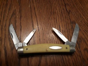 Vintage Camillus Yellow-Jacket #712 Folding Pocketknife. 4 Stainless Steel Blade - Picture 1 of 11