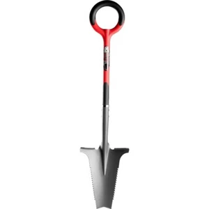 Root Slayer Shovel Serrated Shovel Garden Digging Shovel W/ V-shaped Cutting Tip - Picture 1 of 7