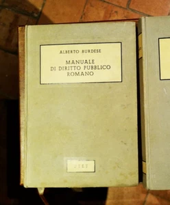 MANUALE DI DIRITTO PUBBLICO ROMANO UTET 1975 Alberto Burdese - Foto 1 di 2