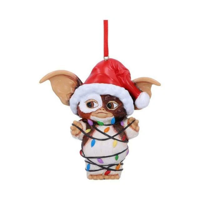Nemesis Now Gremlins Gizmo in Fairy Lights Decorative Ornament - Red