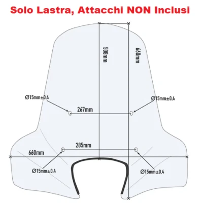 GIVI Parabrezza senza Attacchi per SYM Symphony S 50-125-150-151 2009-2020 - Immagine 1 di 3