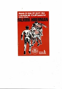 1974/75 Falkirk v Hibernian Scottish League Cup Semi Final Football Programme - Picture 1 of 5