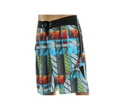 MEN'S VOLCOM PLAIDYPUS MOD BOARDSHORTS GRAY multi SWIM SUIT TRUNKS $53 - Image 1 of 2