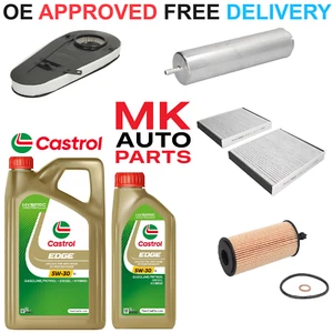 FOR BMW F10 F11 518D 520D 525D SERVICE KIT OIL AIR CABIN FUEL FILTERS + 6L OIL - Picture 1 of 9