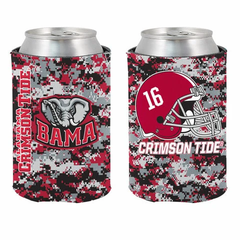 2 PC ALABAMA CRIMSON TIDE DIGI-CAMO KOOZIE SET 2 SIDED NCAA OFFICIALLY LICENSED Cover