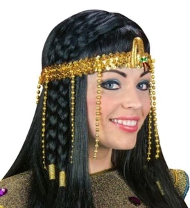 Gold Beaded Egyptian Headdress - Picture 1 of 1