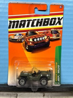1/64 MATCHBOX JUNGLE EXPLORERS JEEP WILLYS #96 OF 100 GREEN - Image 1 of 2