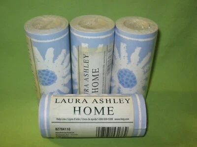 #82704110 Laura Ashley 4" WALLPAPER Wall BORDER Prepasted 5 Yds X 4 ROLLS Flower - Image 1 of 2