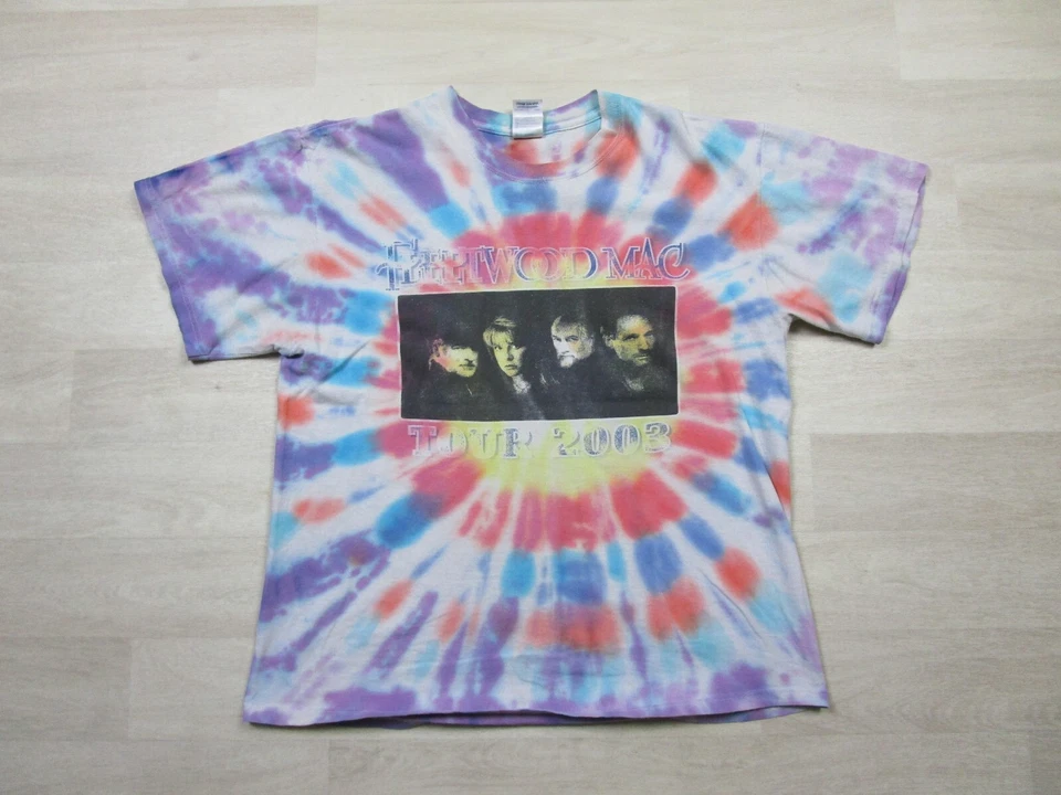 Camiseta Vintage Fleetwood Mac Band Talla (L) 2003 Say You Will Tour Tie Dye Delta Foto 1 de 4
