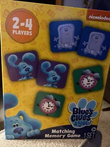 Blue’s Clues & You Nickelodeon 72 cards Memory Matching Card Game 2-4 Players - Picture 1 of 4