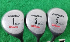 VTG Wilson Powersole 1 3 5 Fairway Woods Bundle RH Standard Flex Steel Shafts - Picture 1 of 23