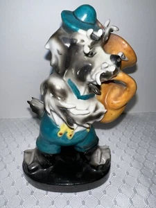 Vintage Lenvile, Ardalt Dog Musician Band Figurine, Playing Tuba, No CHIPS - Picture 1 of 6