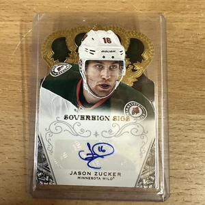 2013-14 Panini Crown Royale Sovereign Sigs Jason Zucker Minnesota Wild - Picture 1 of 3