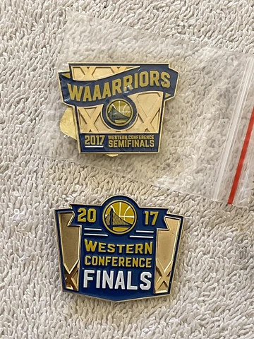 Golden State WARRIORS 2017 Western Conference Semi & Finals Logo Magnet (2) Pin Cover