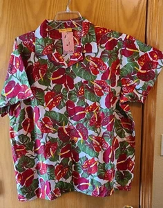 BERNIE DEXTER Men's Cotton Hawaiian shirt size 2X.NWT - Picture 1 of 11