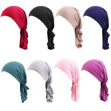 Cotton for Head Scarf Turban Chemo Inner Hijab Pre Tied Bonnet
