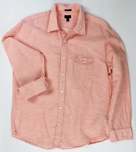 J.Crew Slim Herren Hemd XL Langarm Rosa Baird McNutt Irish Linen - Bild 1 von 11