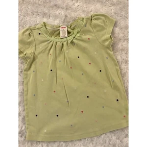 Gymboree Ice Cream Social Green Embroidered Tee GUC 5 PRECIOUS - Picture 1 of 4